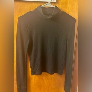 American Eagle Outfitters Black Ribbed Top